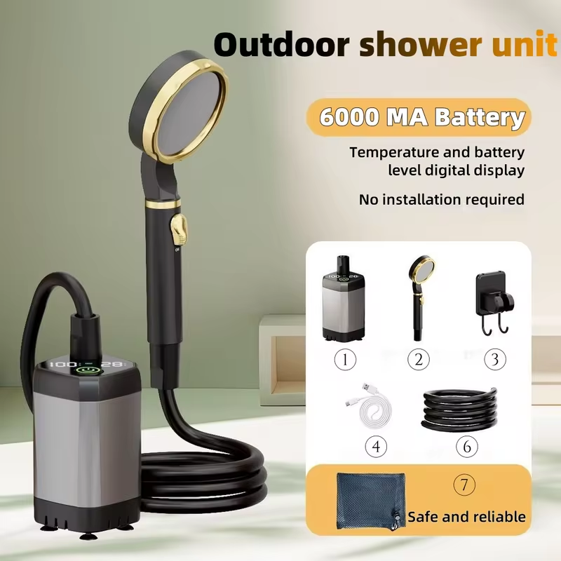 Portable Camping Shower - 휴대용 야외 전기 샤워기 캠핑 샤워