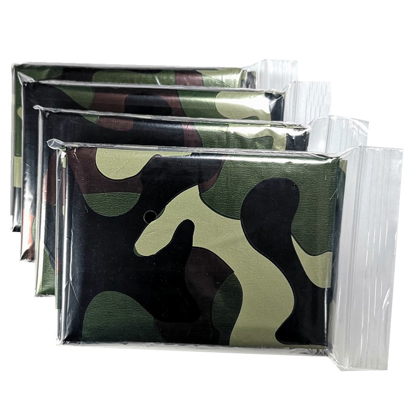 Camping Rain Poncho - 1pcs 긴급 열 담요 접이식 방수