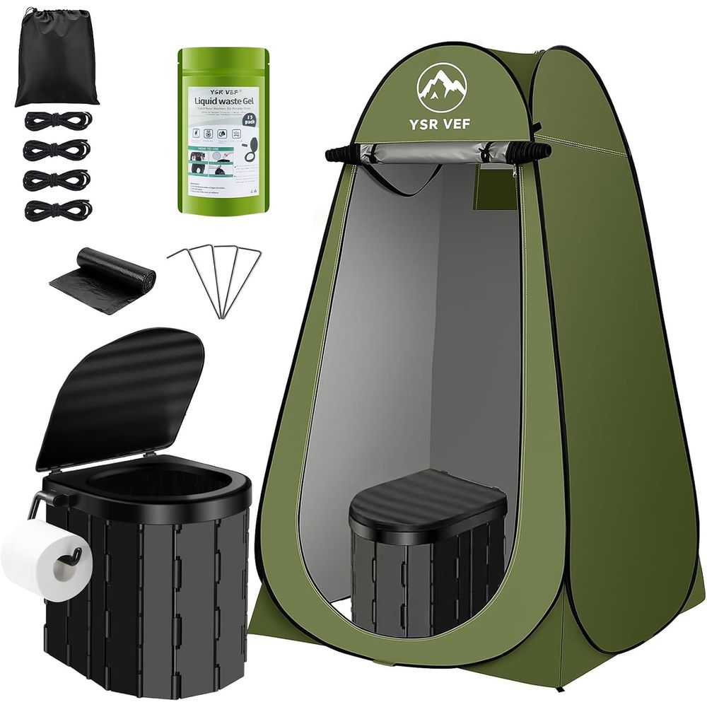 Outdoor Camping Bag - 휴대용 화장실 키트, 팝업식 개인 텐트와