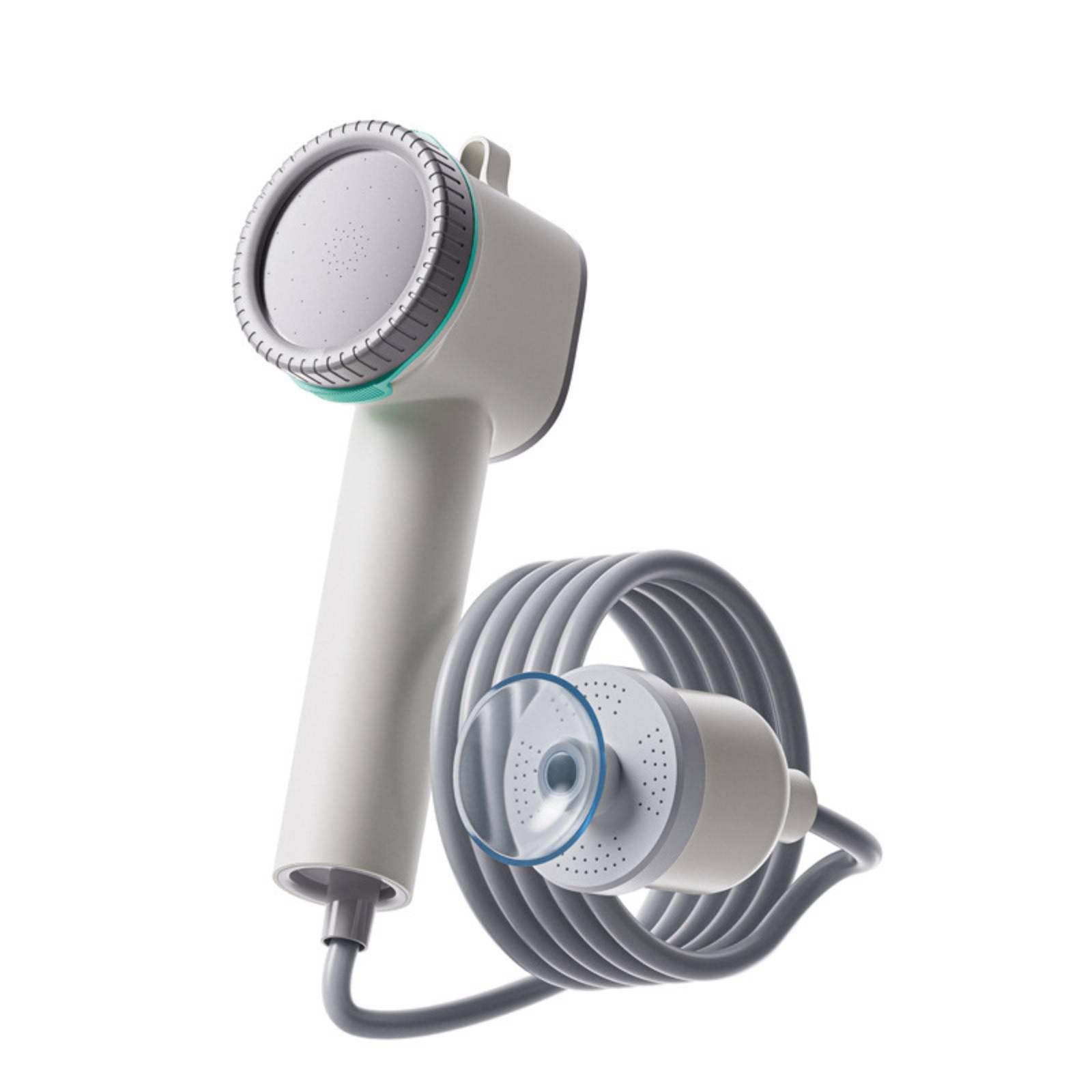 Portable Camping Shower - 휴대용 전기 샤워 키트(흡착판 베이스 포함)