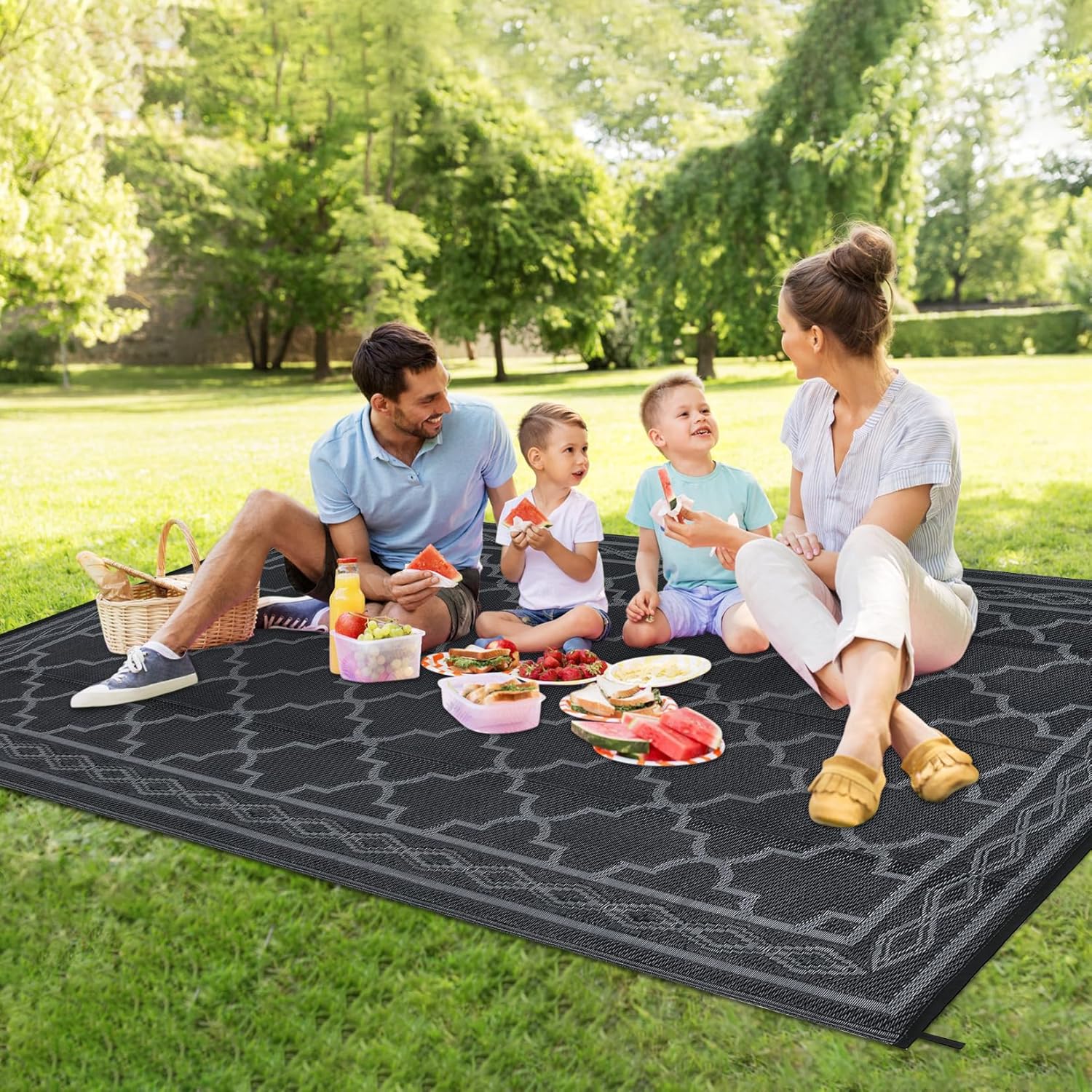 Outdoor Camping Rugs 8X10 - 8x10 야외용 플라스틱 러그 – 방수,