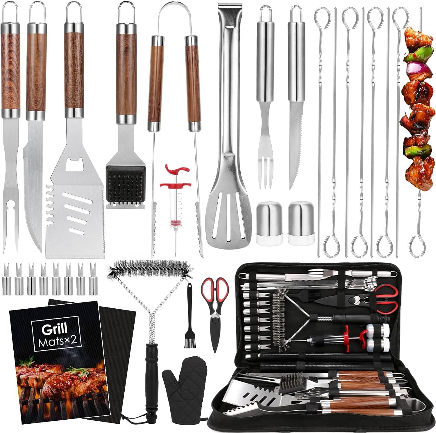 Outdoor Camping Utensils - 34종 헤비듀티 그릴 도구 세트 (야외