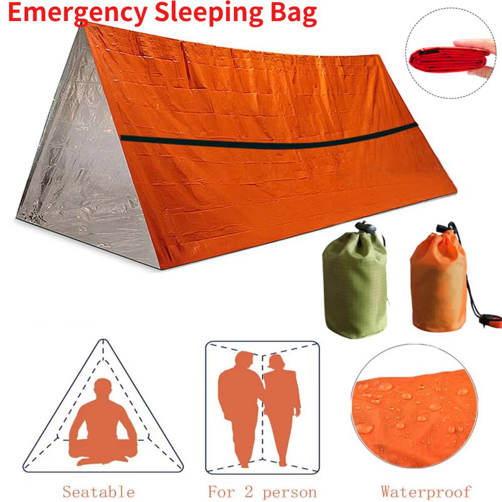First Aid Kit Camping - 휴대용 방수 비상 생존 침낭 야외