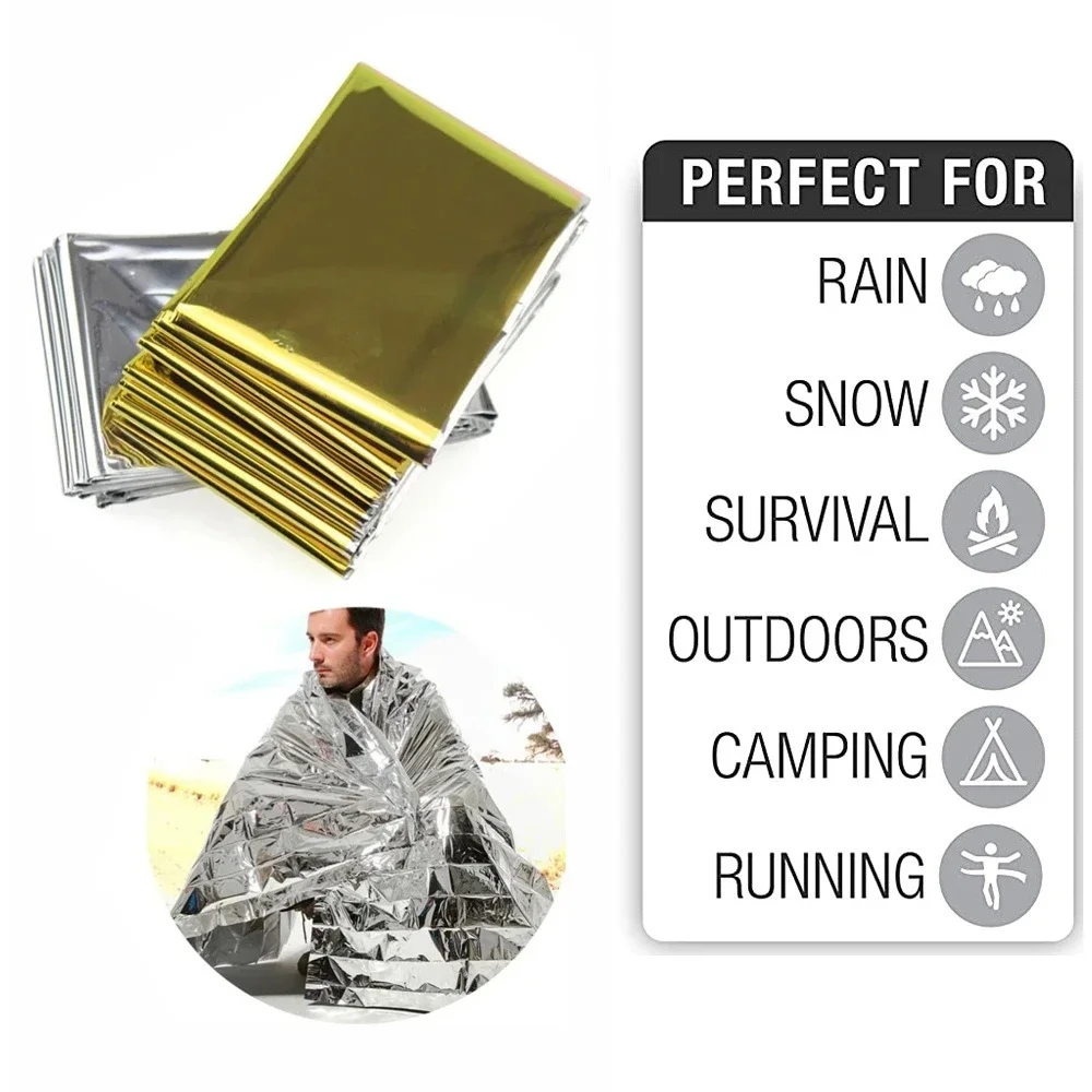 Outdoor Camping Mat Waterproof - 5Pcs 비상 열 담요 접이식 방수