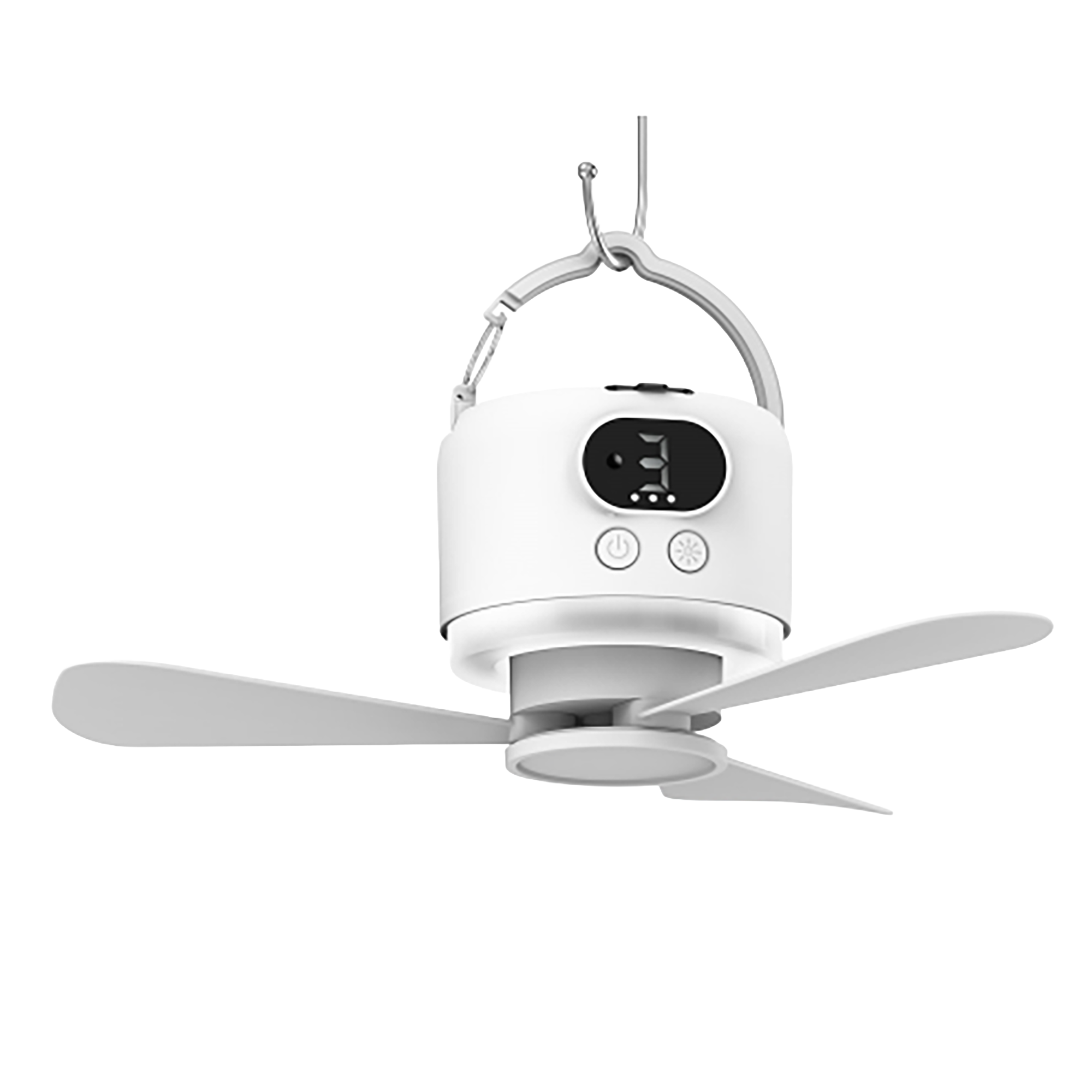 Outdoor Camping Fan - 10400Mah 충전식 휴대용 천장 선풍기, 3가지