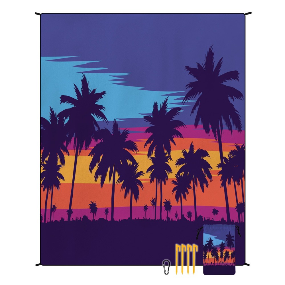Camp Towel Microfiber - 팜트리 비치 타월 71x86.6인치 시트 요가