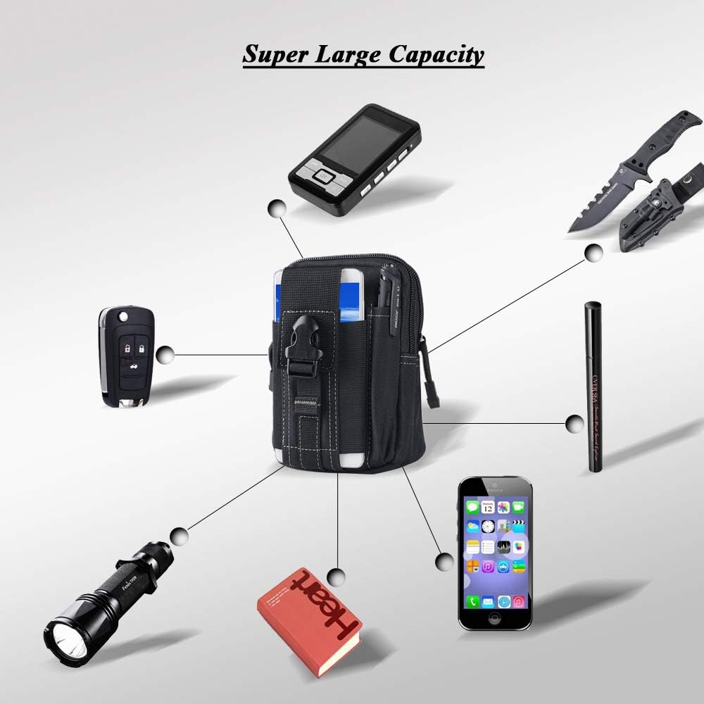 전술 몰리 벨트 파우치 군용 허리 가방 EDC 도구 주 - Outdoor Camping Bag 리뷰 및 가격