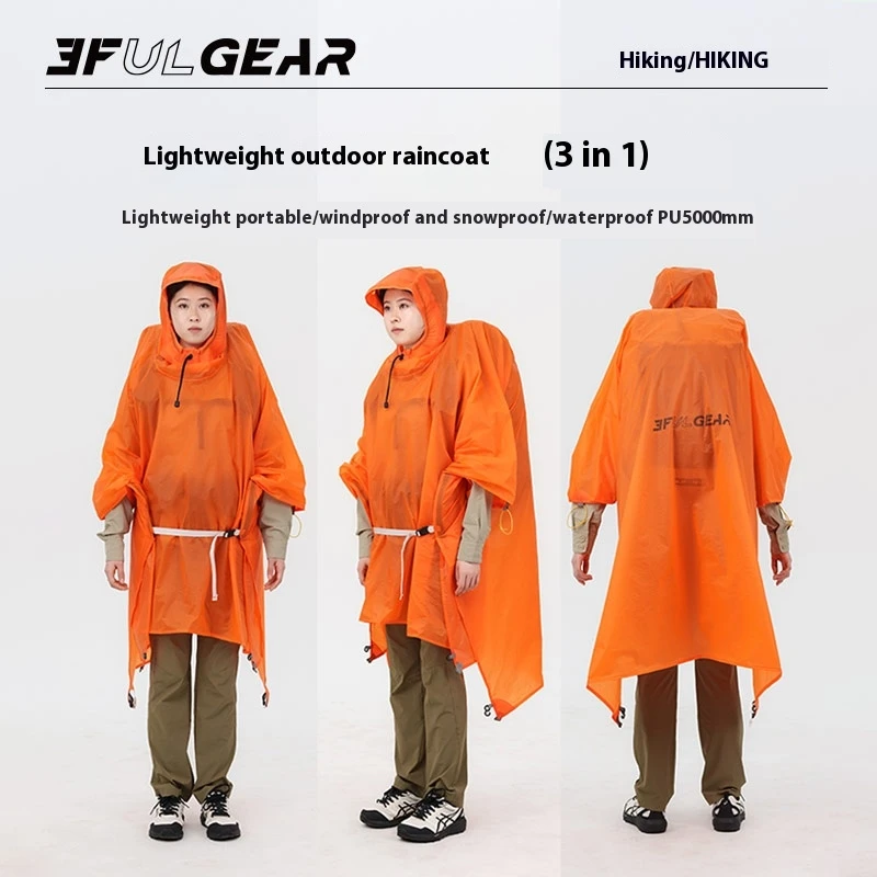 3F UL GEAR 초경량 하이킹 레인코트 3 in 1 - Camping Rain Poncho 리뷰 및 가격
