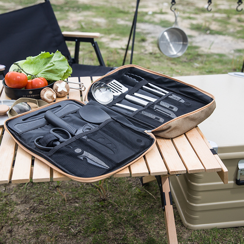 8pcs 캠핑 주방 조리기구 세트 휴대용 가방 야외 여 - Outdoor Camping Utensils 리뷰 및 가격