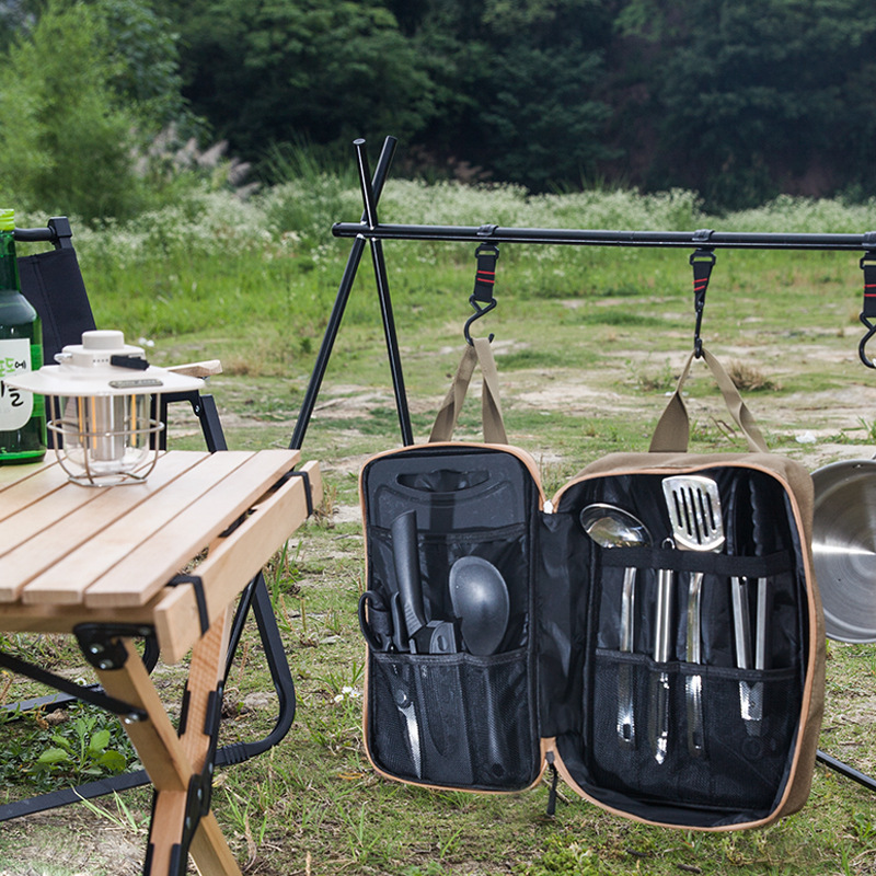 8pcs 캠핑 주방 조리기구 세트 휴대용 가방 야외 여 - Outdoor Camping Utensils 리뷰 및 가격