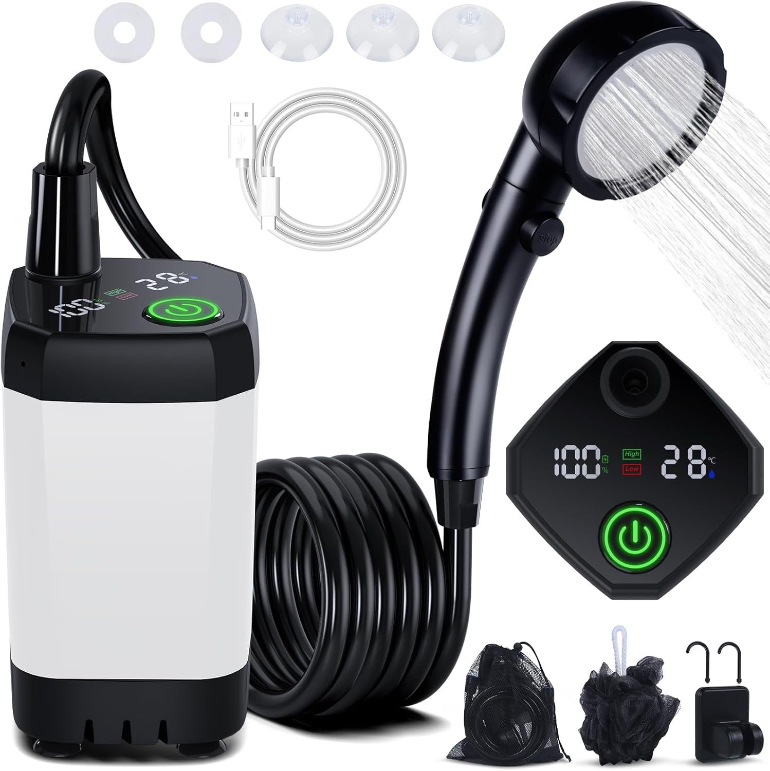 휴대용 자흡식 전기 야외 샤워기, 가정, 기숙사, 시골 - Portable Camping Shower 리뷰 및 가격