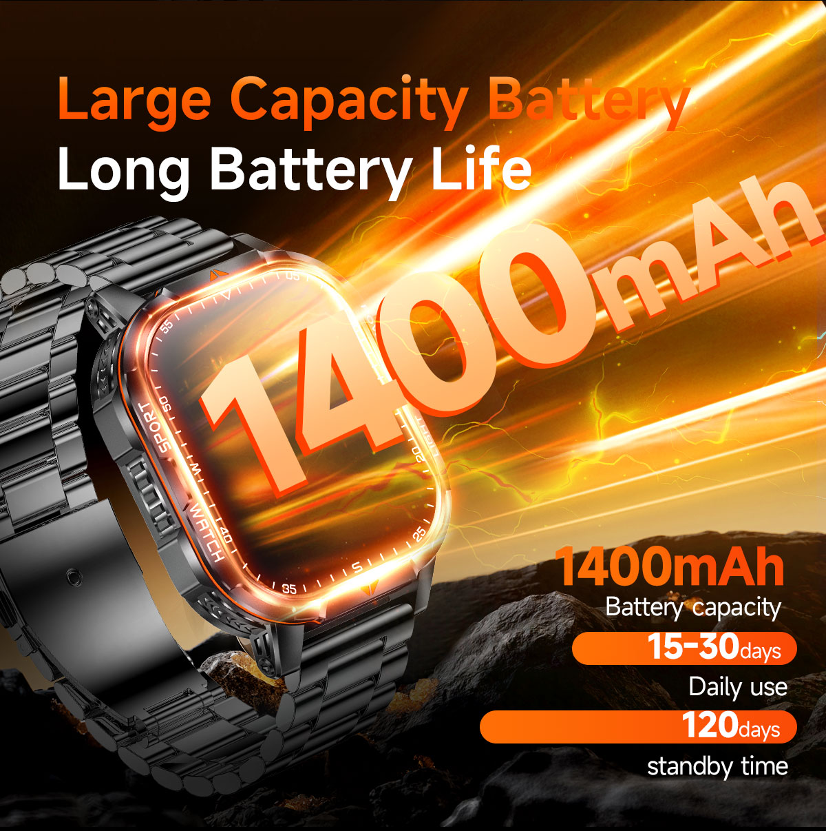 2026년 신형 1400mAh 초대용량 배터리 스마트워 - Outdoor Camping Japan 리뷰 및 가격
