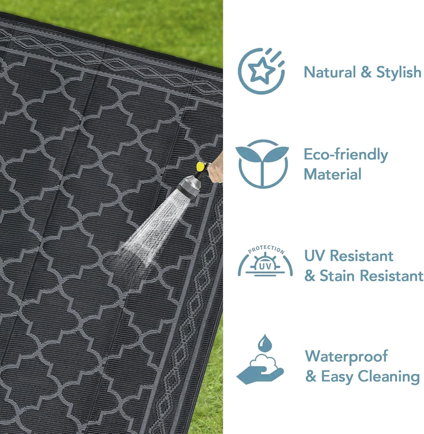 8x10 야외용 플라스틱 러그 – 방수, 양면 사용 가 - Outdoor Camping Rugs 8X10 리뷰 및 가격