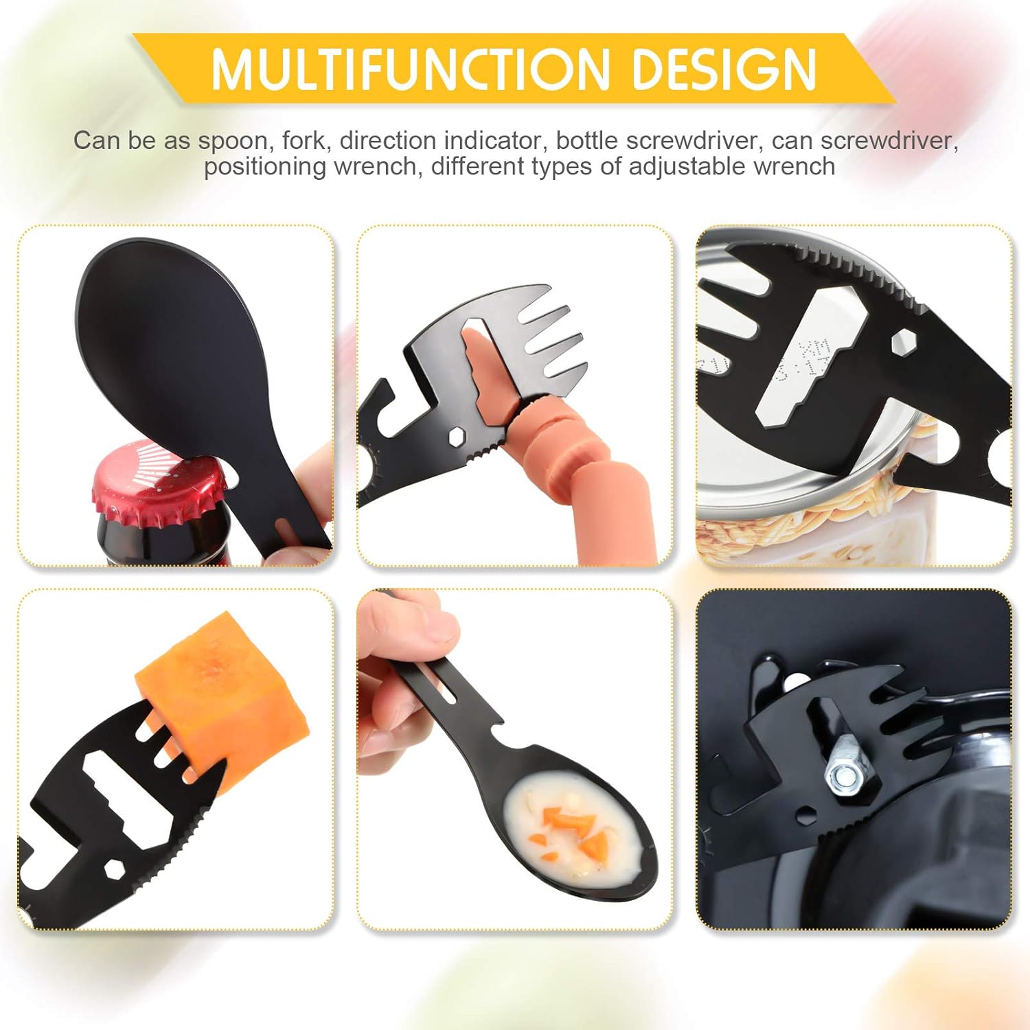 캠핑용품 세트 스테인리스 스틸 야외 생존 장비 5 in - Outdoor Camping Utensils 리뷰 및 가격