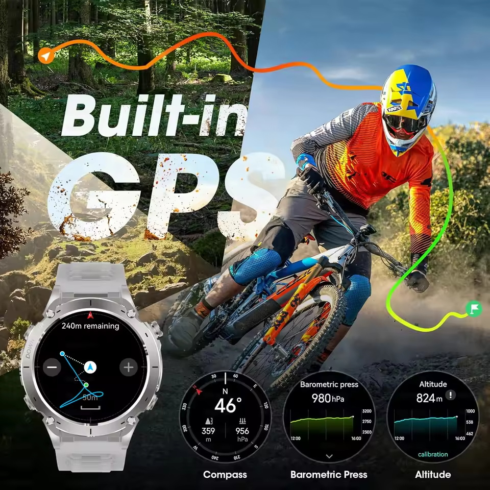 새로운 야외 T-Rex 3 군용 GPS 스마트 시계 1 - Outdoor Camping Japan 리뷰 및 가격