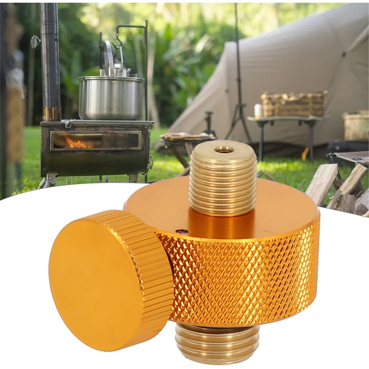 캠핑 가스레인지 어댑터, 금속 황동 소재의 빠른 연결  - Outdoor Und Camping Messe 리뷰 및 가격