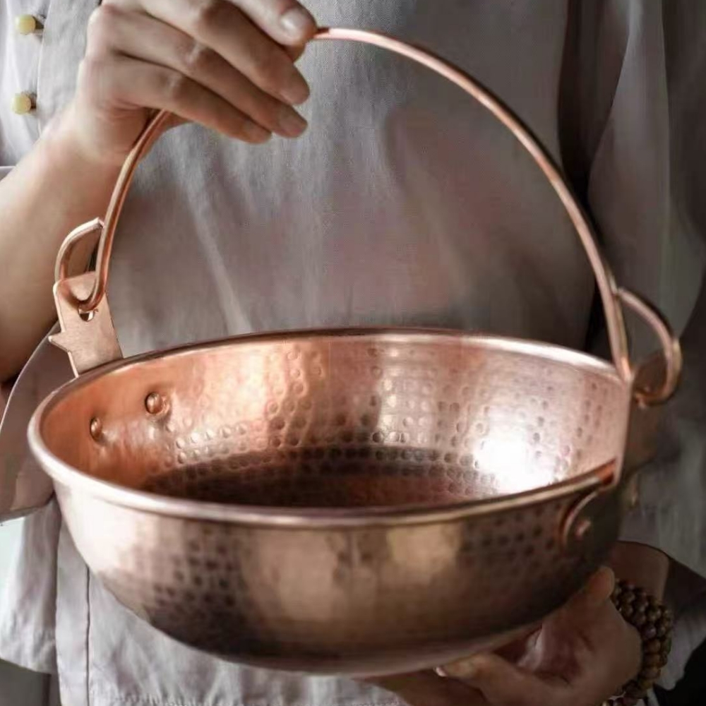 빈티지 구리 걸이형 냄비, 야외 캠핑용 두꺼운 냄비 요 - Outdoor Camping Utensils 리뷰 및 가격