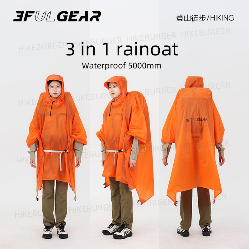 3F UL GEAR 3 In1 레인 판초 야외 캠핑 레 - Camping Rain Poncho 리뷰 및 가격