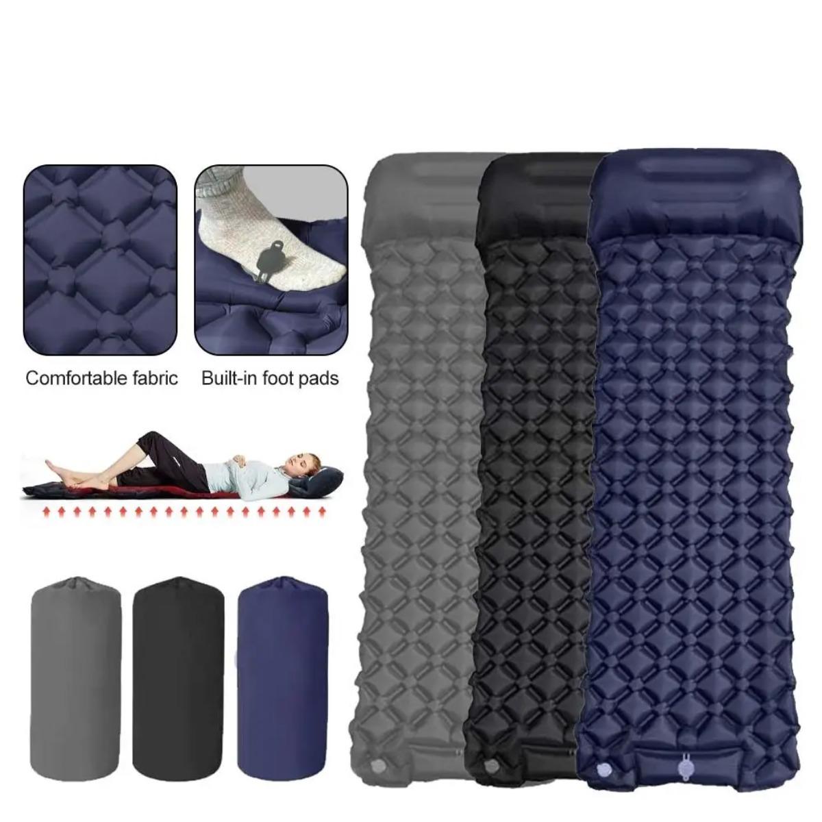 싱글 & 더블 에어 매트리스, 접이식 캠핑 수면 패드  - Outdoor Camping Mat Waterproof 리뷰 및 가격