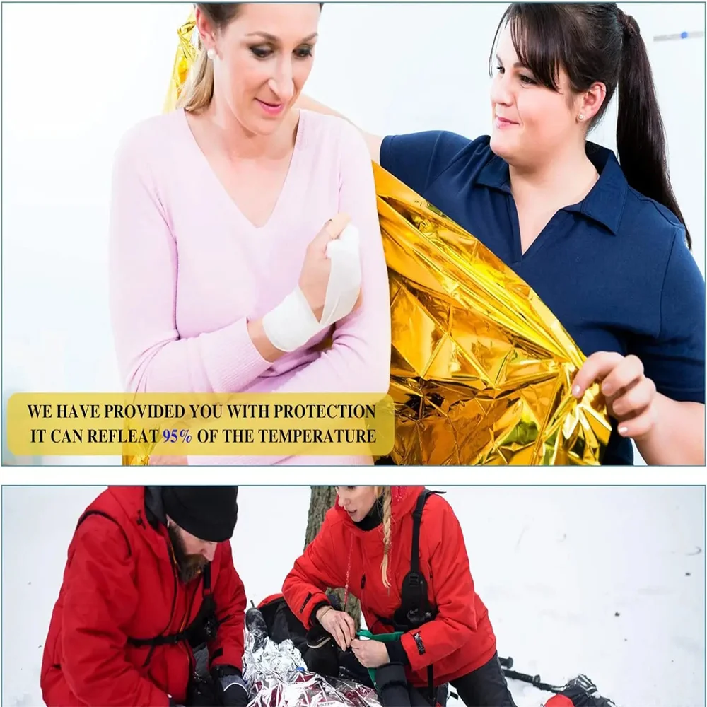 5Pcs 비상 열 담요 접이식 방수 방풍 양산 구조 담 - Outdoor Camping Mat Waterproof 리뷰 및 가격