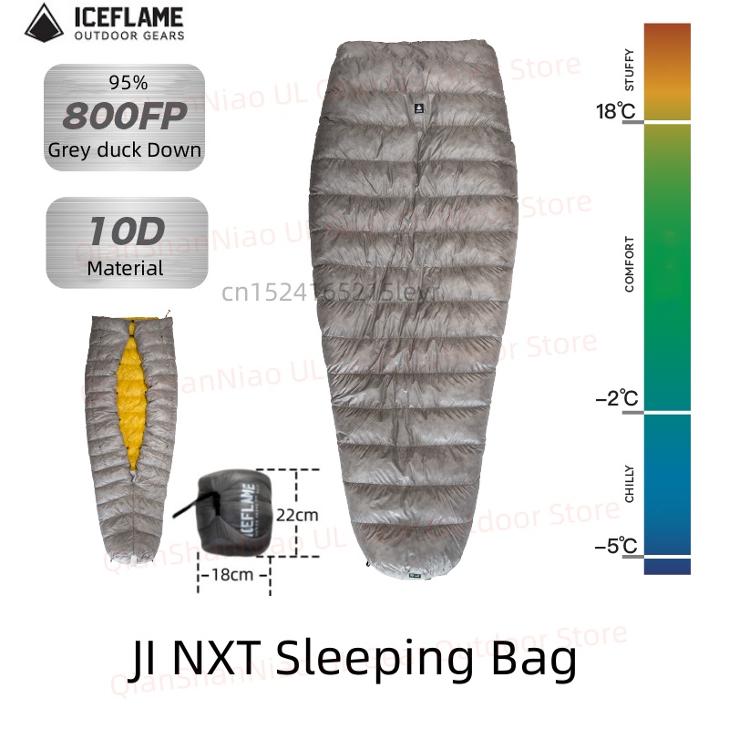 Ice Flame JI NXT 800FP 미라 밑바닥  - Ultralight Sleeping Bag 리뷰 및 가격