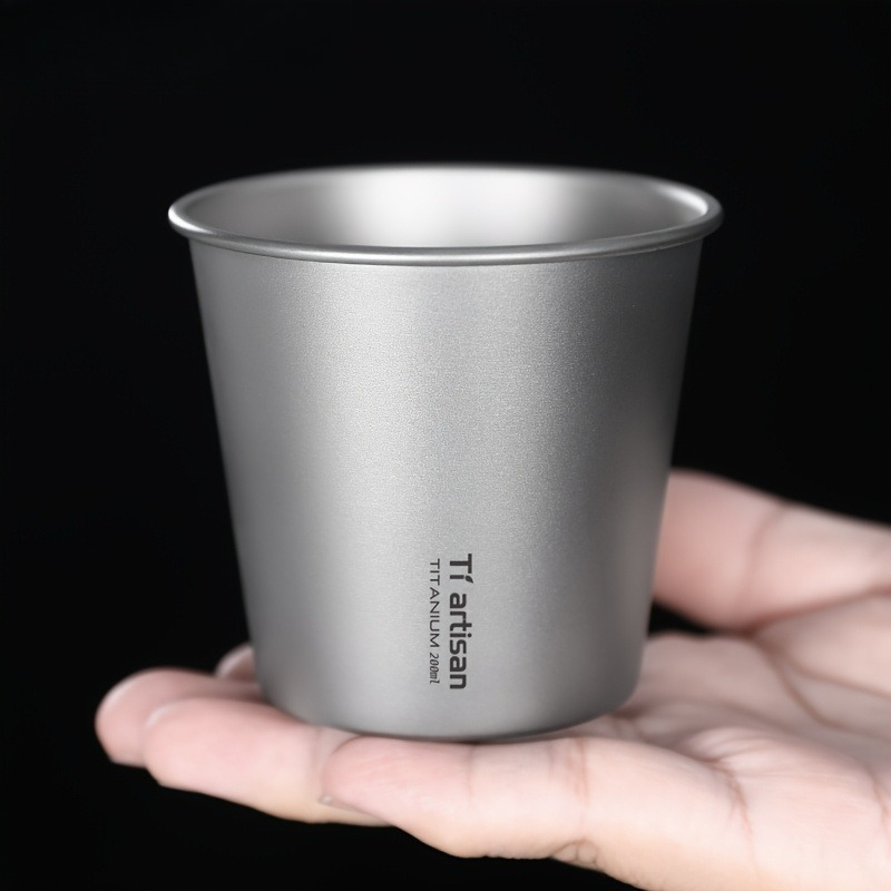 200ml 티타늄 단일층 야외 캠핑 컵 휴대용 커피 컵 - Outdoor Camping Utensils 리뷰 및 가격