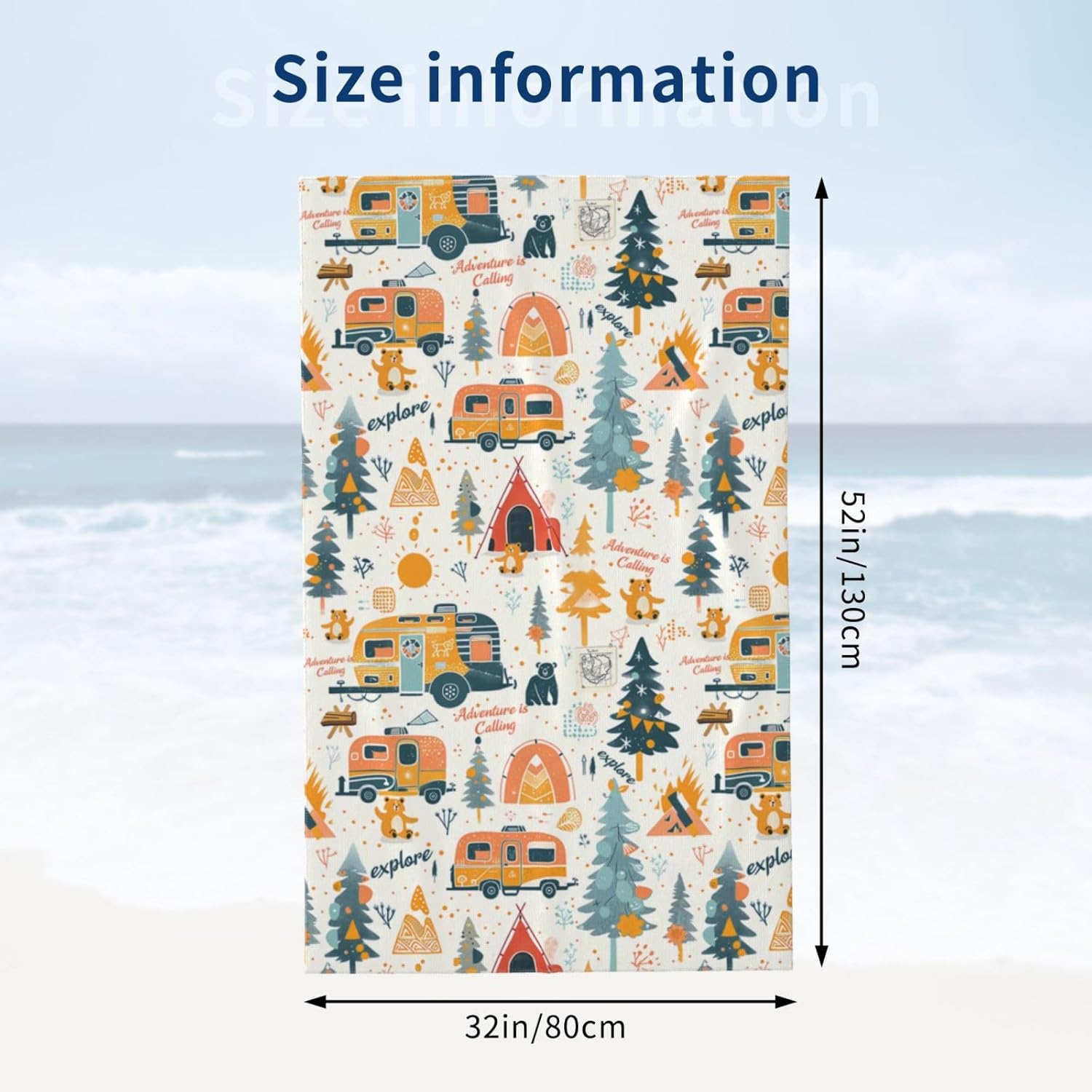캠핑 어드벤처 비치 타월, 마이크로파이버 속건 캠퍼 텐 - Camp Towel Microfiber 리뷰 및 가격