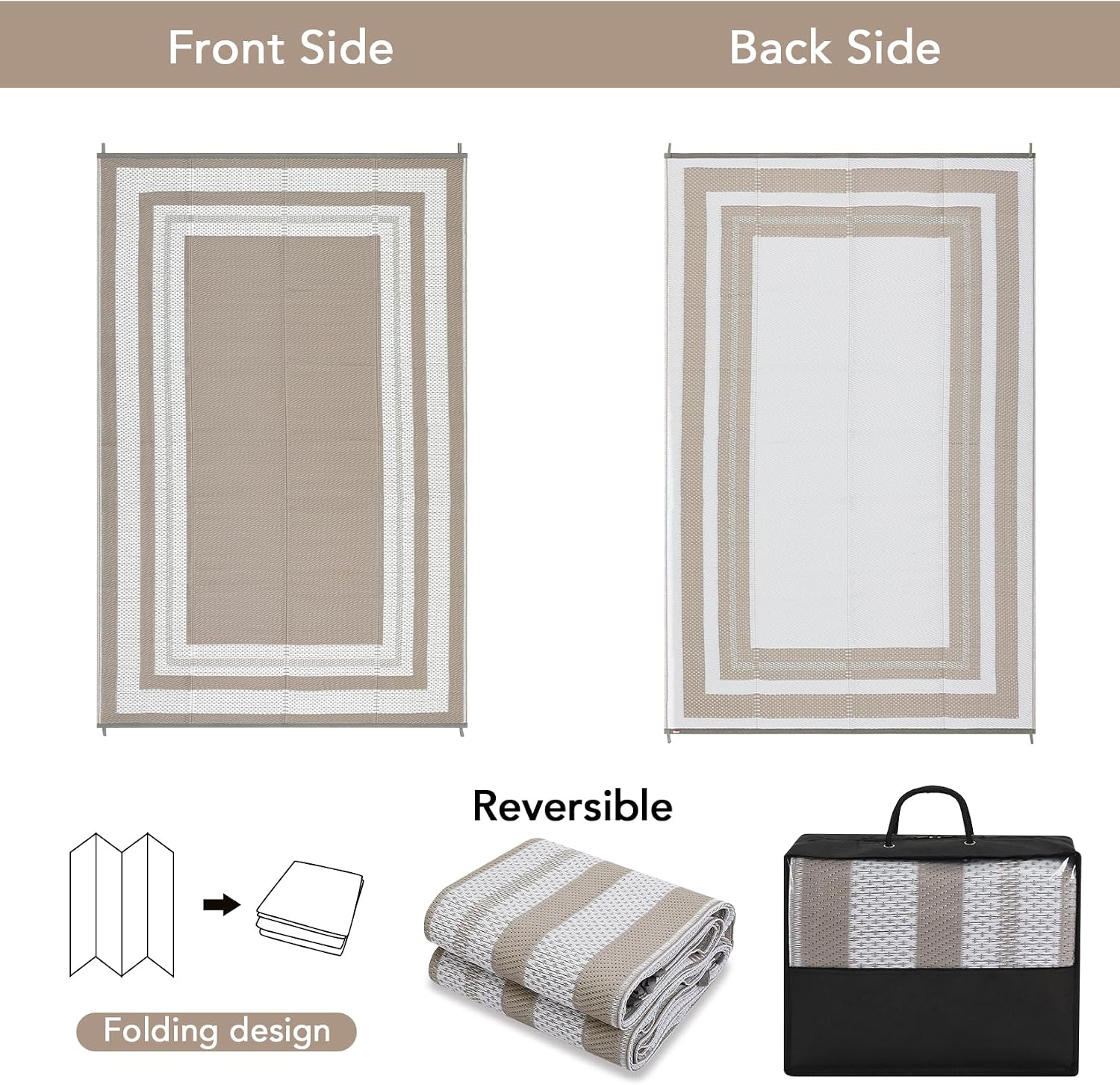 8x10 야외용 러그 – 방수 플라스틱 짚 양면 매트, - Outdoor Camping Rugs 8X10 리뷰 및 가격