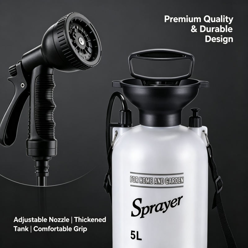 5L 휴대용 캠핑 샤워 수동 압력 분무기, 정원, 애완 - Portable Camping Shower 리뷰 및 가격